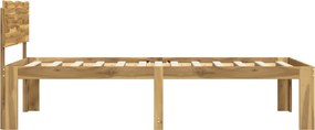 vidaXL Μονό Κρεβάτι με Κεφαλάρι ROSTOCK Λευκό 100 x 200 cm