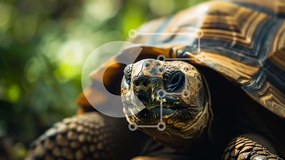 Σετ των 2 Intra Συλλεκτικό Ξύλινο Παζλ Plywood 4mm - Περίεργη χελώνα με γερμένο κεφάλι Σε Ξύλινο Κουτί - Διαστάσεις: 10x10 cm – 25 κομμάτια