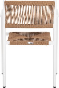 ΠΟΛΥΘΡΟΝΑ ΑΛΟΥΜΙΝΙΟΥ STER HM5786.11 ΛΕΥΚΗ-ΣΥΝΘ.RATTAN ΜΠΕΖ 55,5x53x78Υεκ.