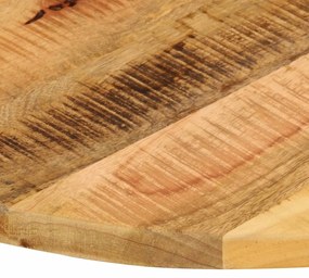 vidaXL Επιφάνεια Τραπεζιού Στρογγυλή Ø80x1,5εκ Μασίφ Ακατ. Ξύλο Μάνγκο