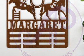 Intra απο ξύλο plywood Χρώμα wenge 3mm-4mm πάχος - Ιππική Γυναίκα Κάτοχος Μεταλλίου Όνομα Δίασταση 30x20 cm INTRAFABR-100735932