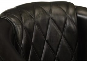 vidaXL Πολυθρόνα Μπάρελ Γκρι από Γνήσιο Δέρμα