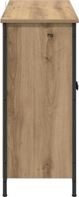 vidaXL Πλαϊνό γραφείο Artisan Oak 100 x 33 x 75 εκ Επεξεργασμένο ξύλο