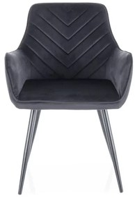 KRZESŁO FIG VELVET CZARNY STELAŻ/CZARNY BLUVEL 19 DIOMMI-80-3663