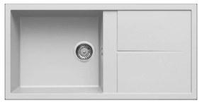 Νεροχύτης κουζίνας UNICO 480 Bianco 68 ELLECI 100x50cm - LGU48068
