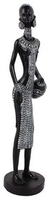 Φιγούρα Διακοσμητική Iramba 1 019735 D8xH35cm Black-White Polyresin