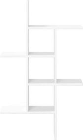 vidaXL Ράφι Τοίχου Λευκό 61 x 15 x 102 εκ Επεξεργασμένο Ξύλο