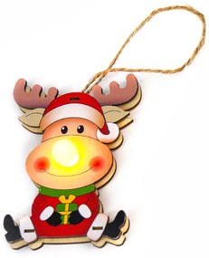 Στολίδι Χριστουγεννιάτικο Με Led (7x10) Aca Reindeer X0711669