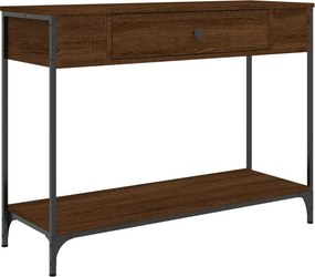 vidaXL Τραπέζι Κονσόλα Καφέ Δρυς 100x34,5x75 εκ. Επεξεργασμένο Ξύλο