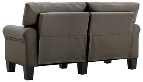 vidaXL Καναπές Διθέσιος Χρώμα Taupe Υφασμάτινος