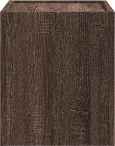 vidaXL Κομοδίνο Επιτοίχιο Καφέ Δρυς 45x30x35 εκ.