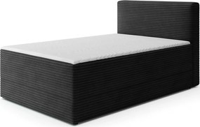 Επενδυμένο Κρεβάτι Mitalo-Μαύρο-140 x 200