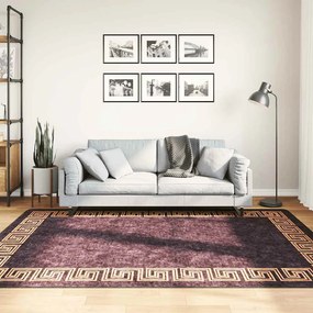 vidaXL Χαλί Πλενόμενο Μαύρο / Χρυσό 160 x 230 εκ.