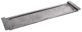Δίσκος Διακοσμητικός Ορθογώνιος FLA336 60x15x3cm Silver Espiel Aluminium