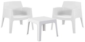 ΣΕΤ LOUNGE 3ΤΜΧ SLEEK HM21274.01 ΛΕΥΚΟ ΠΟΛΥΠΡΟΠΥΛΕΝΙΟ