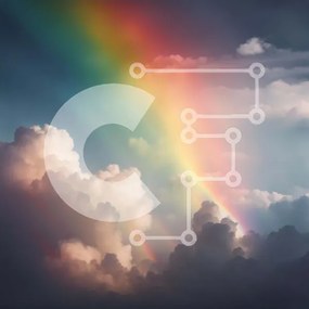 Intra Συλλεκτικό Ξύλινο Παζλ Plywood  4mm - Ζωντανό ουράνιο τόξο στον ουρανό Σε Ξύλινο Κουτί - Διαστάσεις Puzzle: 10x10 cm – 25 κομμάτια