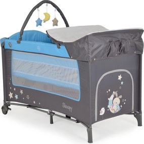 Folding cot Sleepy blue