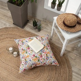 Μαξιλαροθήκη Διακοσμητική Δαπέδου Ronda Multi Teoran 65Χ65 Cotton-Polyester