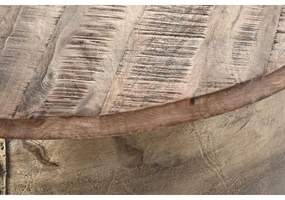Τραπεζάκι Καφέ DKD Home Decor Glamour Καφέ Χρυσό Μέταλλο Ξύλο από Μάνγκο 68 x 68 x 44 cm