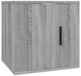 vidaXL Έπιπλα Τηλεόρασης Επιτοίχια 2 τεμ. Γκρι Sonoma 40x34,5x40 εκ.