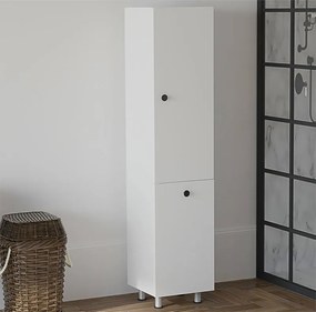 Ντουλάπα-στήλη μπάνιου Gingo pakoworld μελαμίνης λευκό 33x35x159εκ