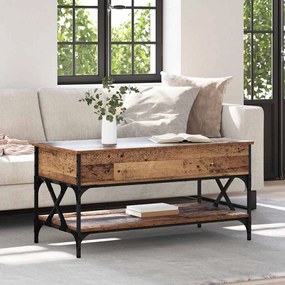 vidaXL Τραπεζάκι σαλονιού Παλιό Ξύλο 100 x 50 x 50 cm