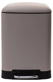 Estia 02-5535 Inox Καλαθάκι Μπάνιου Soft Close 6lt, Taupe