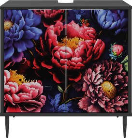 vidaXL Ντουλάπι Μπάνιου KIEL Μαύρη Δρυς 60 x 40 x 61 εκ