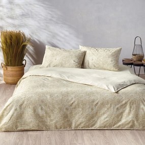 Σεντόνια Alga (Σετ 4τμχ) Beige-Golden Brown Kentia King Size 270x270cm 100% Cotton