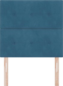 vidaXL LED κεφαλάρι με φώτα λωρίδας LED Μπλε 80 cm Πολυεστέρας