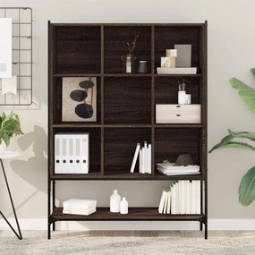 vidaXL Bookcase 10 επίπεδα Medium Brown Oak