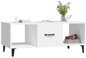 vidaXL Τραπεζάκι Σαλονιού Λευκό 102x50x40 εκ. από Επεξεργ. Ξύλο