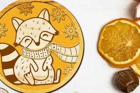 Σετ των 3 Intra απο ξύλο plywood 3mm-4mm πάχος - Διακόσμηση Χριστουγεννιάτικου Δέντρου, Χαρτί και Ξύλο Δίασταση 4x4 cm INTRAFABR-83888947