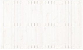 vidaXL Κεφαλάρι Τοίχου Λευκό 185x3x110 εκ. από Μασίφ Ξύλο Πεύκου