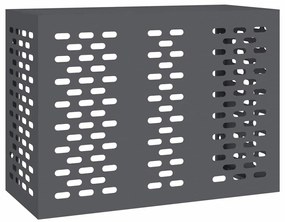 vidaXL Κάλυμμα κλιματιστικού Ανθρακί 110 x 50 x 80 cm Ατσάλι