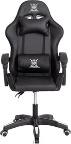 ΠΟΛΥΘΡΟΝΑ GAMING DARREN HM1203.04 ΜΑΥΡΟ-ΛΕΥΚΟ PVC 58.5x100x120Υεκ.