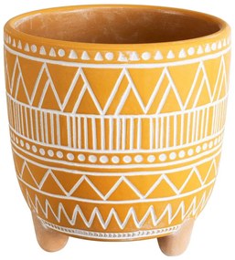 Κασπώ Jaipur 20506 Φ16x16cm Orange-White GloboStar Ceramic