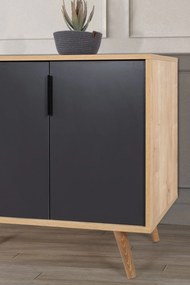 Κονσόλα Sapphire Δρυς / Ανθρακί PRIVI 150x44x18