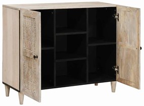 vidaXL Πλαϊνό γραφείο Λευκό 33.5 x 90 x 75 εκ