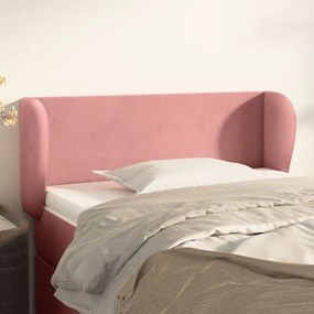 Κεφαλάρι με Πτερύγια Ροζ 83x23x78/88 εκ. Βελούδινο 3116899