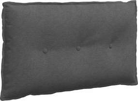 vidaXL Μαξιλάρι Πλάτης Σκούρο Γκρι 80 x 50 x 19 cm