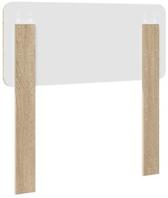 vidaXL Κεφαλάρι με κεφαλάρι Δρύς Sonoma 80 cm Επεξεργασμένο ξύλο