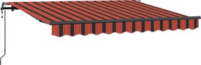 vidaXL Σκηνίτσα Αναδιπλούμενη Πορτοκαλί 300 x 200 cm ύφασμα