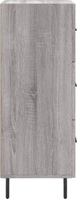 vidaXL Ντουλάπι Γκρι Sonoma 34,5x34x90 εκ. από Επεξεργασμένο Ξύλο