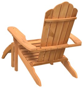 ΚΑΡΕΚΛΑ ΚΗΠΟΥ ADIRONDACK ΜΕ ΥΠΟΠΟΔΙΟ ΜΑΣΙΦ ΞΥΛΟ TEAK 4008080