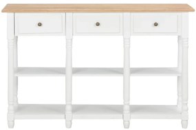 vidaXL Τραπέζι Κονσόλα Λευκό 120 x 30 x 76 εκ. από MDF