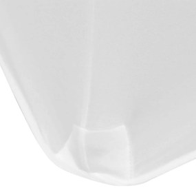 vidaXL Καλύμματα Τραπεζιού Ελαστικά 2 τεμ. Λευκά 183 x 76 x 74 εκ.