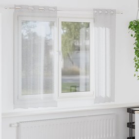 vidaXL Κουρτίνες 2 pcs Ανοιχτό γκρι 140 x 175 εκ. Πολυεστέρας