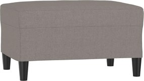 vidaXL Υποπόδιο Taupe 70 x 55 x 41 εκ. Υφασμάτινο