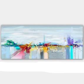 Πίνακας Καμβάς 451ERN1165 120x50cm Multi Wallity Οριζόντιοι Canvas